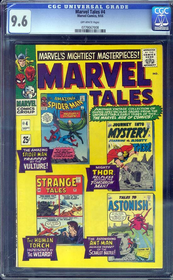 Marvel Tales #4 CGC 9.6ow