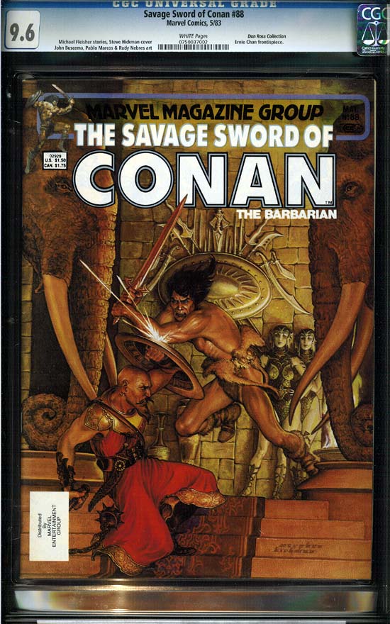 Savage Sword of Conan #88 CGC 9.6 w Don Rosa Collection