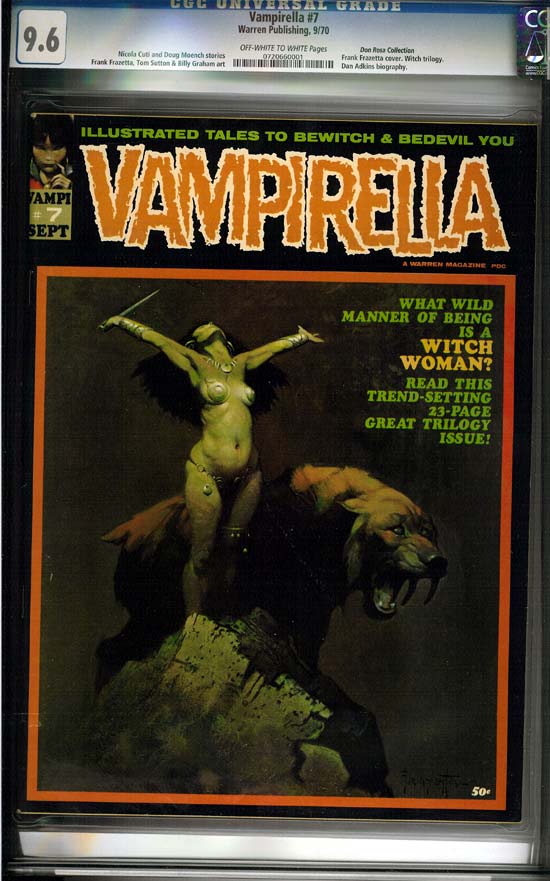 Vampirella #7 CGC 9.6 ow/w Don Rosa Collection
