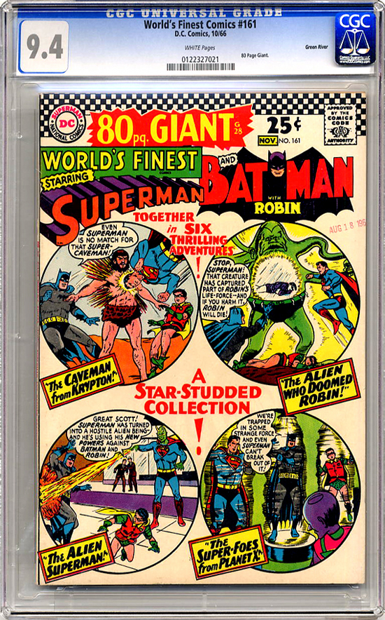 World's Finest Comics #161 CGC 9.4 w Green River