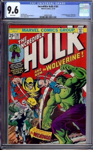 Auction Highlight: Incredible Hulk #181 9.6 White