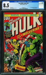 Auction Highlight: Incredible Hulk #181 8.5 Off-White to White