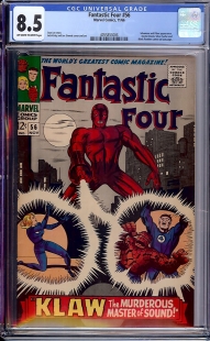 Auction Highlight: Fantastic Four #56 8.5 Off-White to White