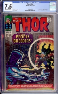 Auction Highlight: Thor #134 7.5 Off-White to White