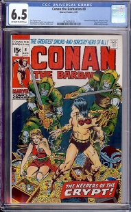 Auction Highlight: Conan The Barbarian #8 6.5 Off-White to White