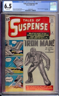 Auction Highlight: Tales of Suspense #39 6.5 Off-White