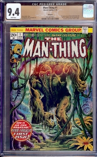 Auction Highlight: Man-Thing #1 9.4 White