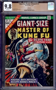 Auction Highlight: Giant-Size Master of Kung Fu #2 9.8 White