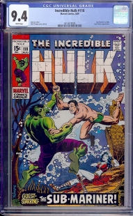 Auction Highlight: Incredible Hulk #118 9.4 White