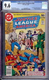 Auction Highlight: Justice League of America #159 9.6 Off-White to White