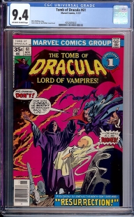 Auction Highlight: Tomb of Dracula #61 9.4 Off-White to White