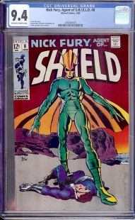 Auction Highlight: Nick Fury, Agent of SHIELD #8 9.4 Off-White to White