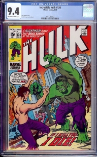 Auction Highlight: Incredible Hulk #130 9.4 Off-White to White