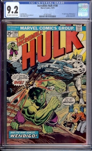 Auction Highlight: Incredible Hulk #180 9.2 Off-White to White