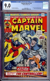 Auction Highlight: Captain Marvel #30 9.0 Off-White to White