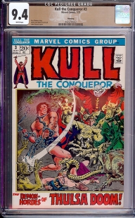 Auction Highlight: Kull The Conqueror #3 9.4 White