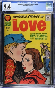 Auction Highlight: Romance Stories of True Love #50 9.4 Cream to Off-White