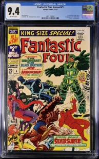 Auction Highlight: Fantastic Four Annual #5 9.4 Off-White