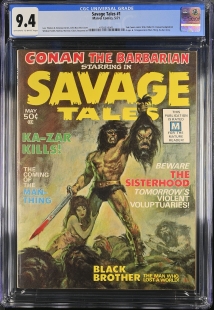 Auction Highlight: Savage Tales #1 9.4 Off-White to White