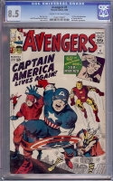 Avengers #4 CGC 8.5 cr/ow