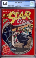All Star Comics #20 CGC 9.4 cr/ow Rockford