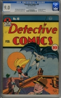 Detective Comics #48 CGC 9.0 cr/ow