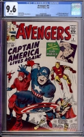 Avengers #4 CGC 9.6 w