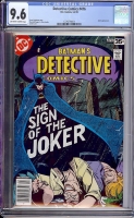 Detective Comics #476 CGC 9.6 ow/w