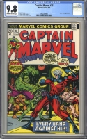 Captain Marvel #25 CGC 9.8 ow/w