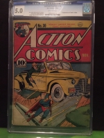 Action Comics #30 CGC 5.0 ow