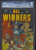 All Winners Comics #2 CGC 8.5 cr/ow
