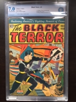 Black Terror #1 CBCS 7.0 cr/ow
