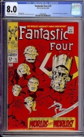 Fantastic Four #75 CGC 8.0 ow/w