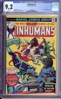 Inhumans #1 CGC 9.2 w