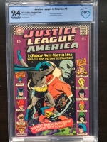Justice League of America #47 CBCS 9.4 ow/w Savannah