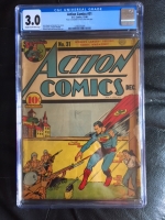 Action Comics #31 CGC 3.0 cr/ow