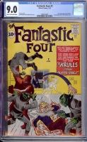 Fantastic Four #2 CGC 9.0 cr/ow