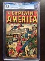 Captain America Comics #34 CGC 5.5 cr/ow