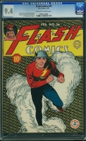 Flash Comics #26 CGC 9.4 ow/w