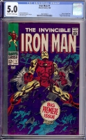 Iron Man #1 CGC 5.0 ow/w