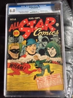 All Star Comics #6 CGC 6.0 cr/ow