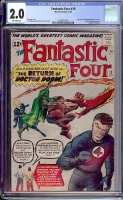 Fantastic Four #10 CGC 2.0 ow