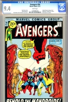 Avengers #94 CGC 9.4 w