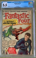 Fantastic Four #10 CGC 5.5 ow/w