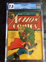Action Comics #64 CGC 7.5 cr/ow