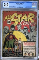 All Star Comics #7 CGC 2.0 cr/ow