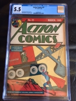 Action Comics #22 CGC 5.5 cr/ow