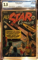 All Star Comics #13 CGC 2.5 ow/w