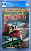 Adventures into the Unknown #31 CGC 4.0 cr/ow