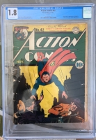 Action Comics #42 CGC 1.8 ow
